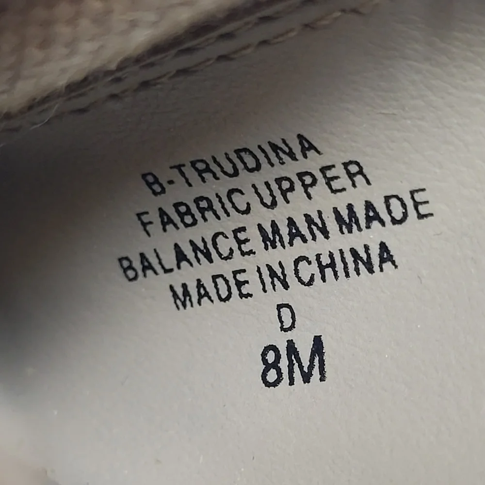 Vintage Bandolino Cream Black B-Trudina Slide Sandals w/ Cushioned Sole- Size 8M - Picture 3 of 5